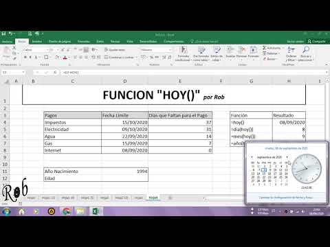 Función HOY en Excel: Fórmula y Ejemplos de Uso Función HOY en Excel: Fórmula y Ejemplos de Uso