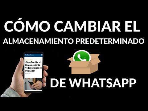 Guía para cambiar almacenamiento en WhatsApp. Guía para cambiar almacenamiento en WhatsApp.